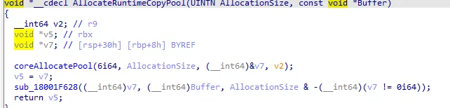 AllocateRuntimeCopyPool内部调用